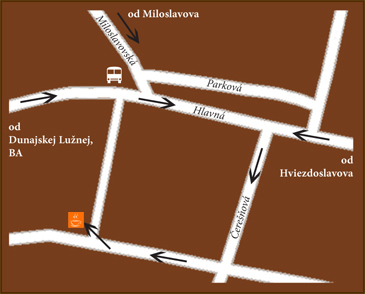 Cukr Caffe mapa